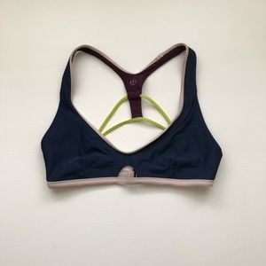 Lululemon Reversible Bikini Top Navy/Maroon Size 4